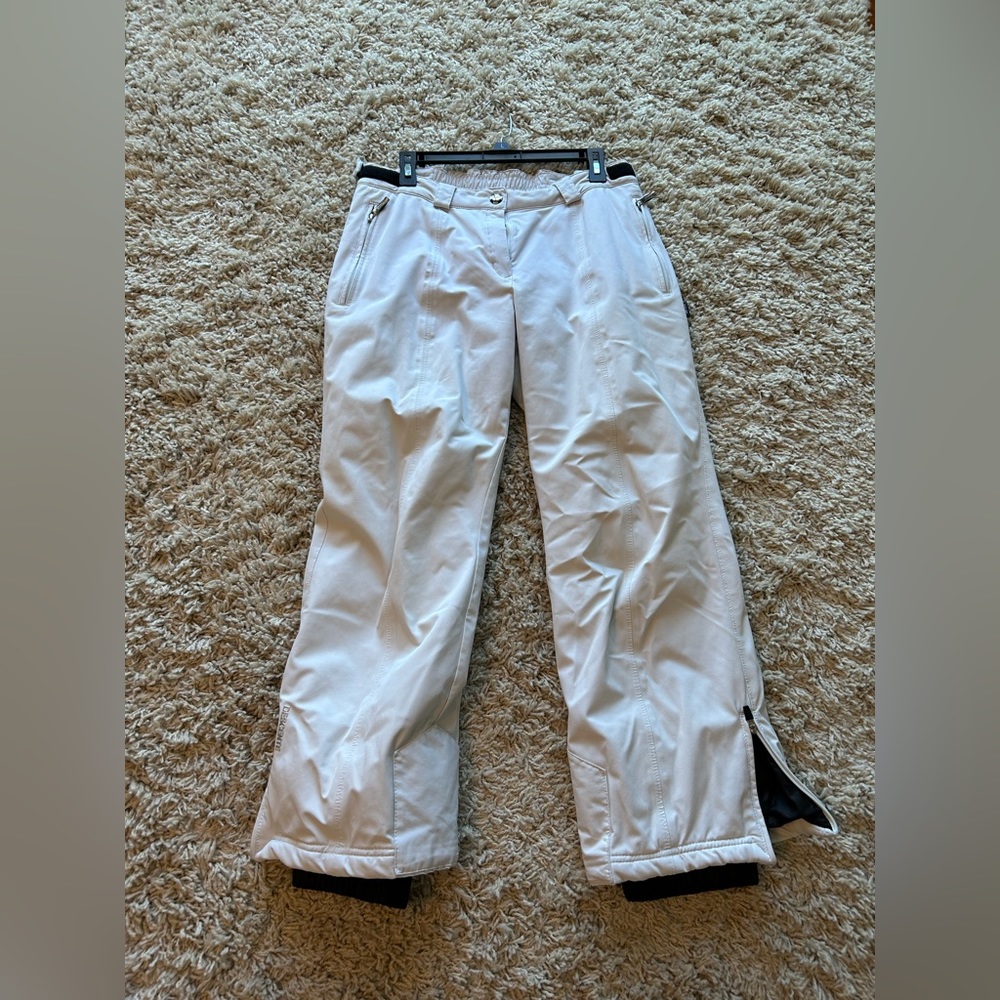 Women Descente White Ski Pants Size 12